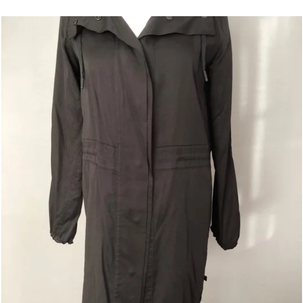 Lululemon Athletica Charcoal Trench Coat